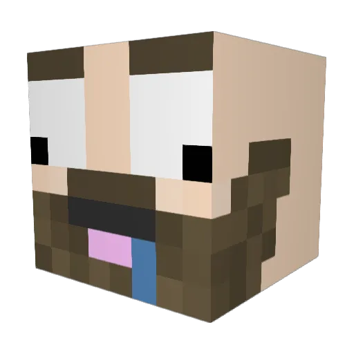 Maximoose118 Minecraft avatar head, 3D render