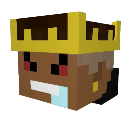 Maximov1c Minecraft avatar head, 3D render