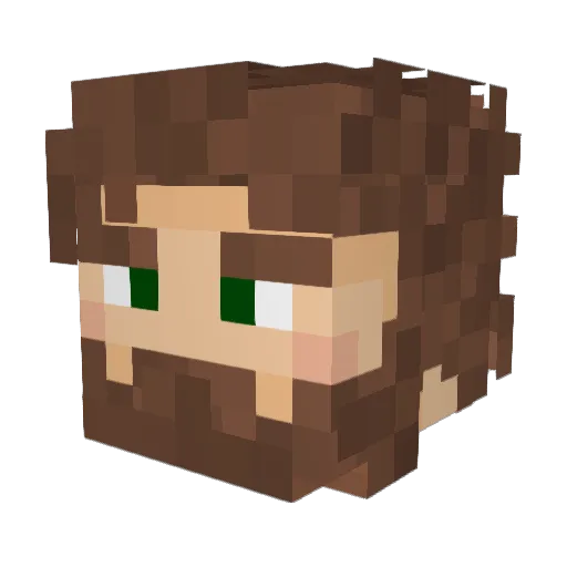 Maximum03 Minecraft avatar head, 3D render
