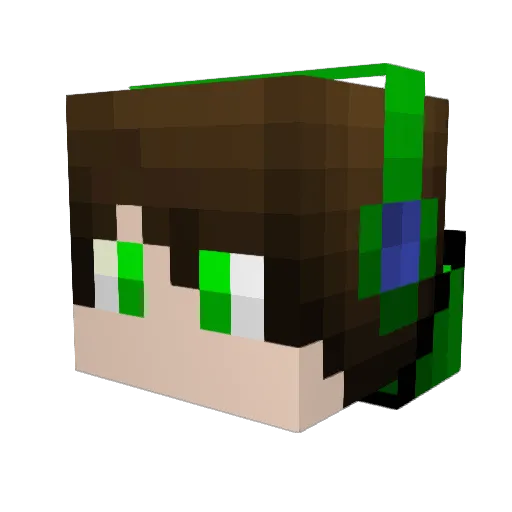MaximumCharge Minecraft avatar head, 3D render