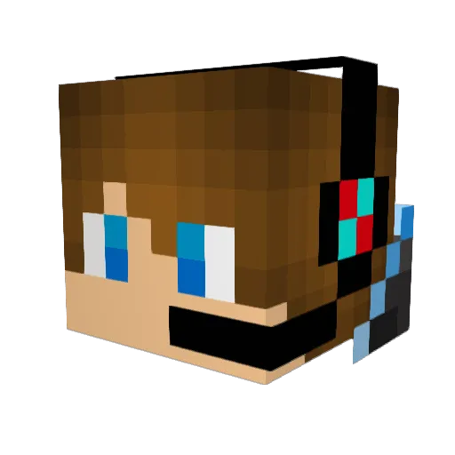 MaximumHD Minecraft avatar head, 3D render