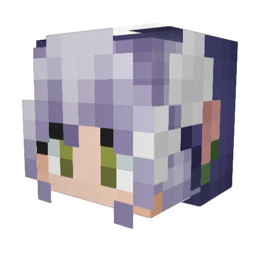 MaximumSpectre Minecraft avatar head, 3D render