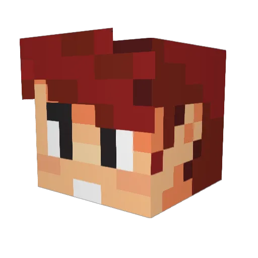 MaximumThree37 Minecraft avatar head, 3D render