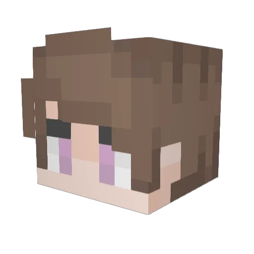 Maximus201 Minecraft avatar head, 3D render