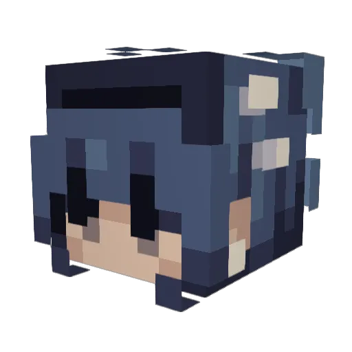 MaximusBoss18 Minecraft avatar head, 3D render