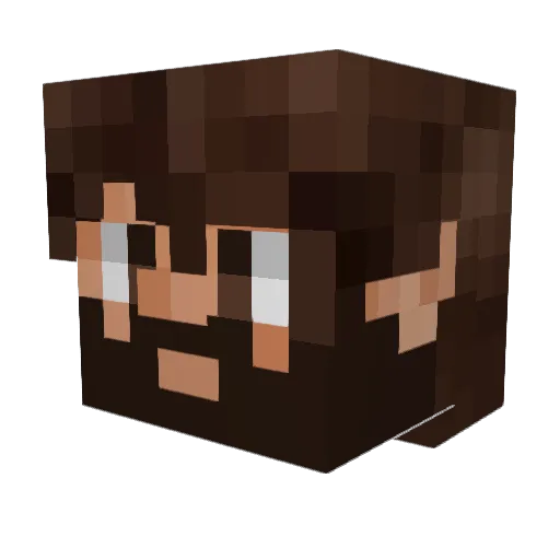 MaximusDecimus3 Minecraft avatar head, 3D render