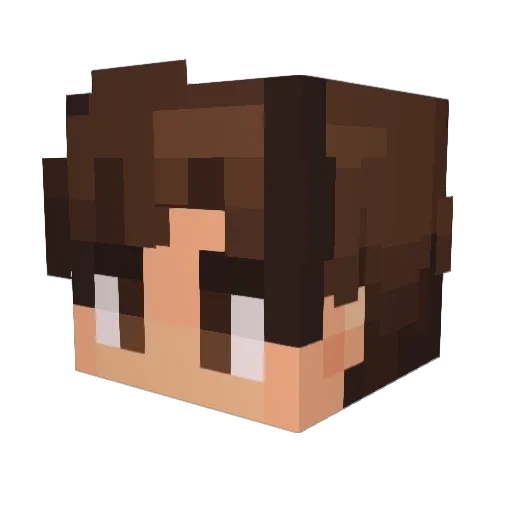 MaximusGaming_ Minecraft avatar head, 3D render