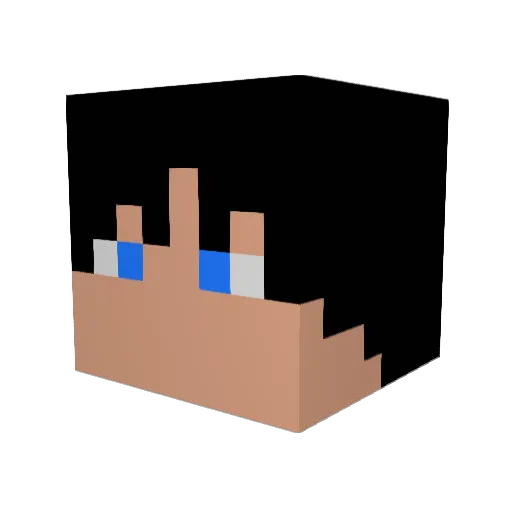 MaximusLuukas Minecraft avatar head, 3D render