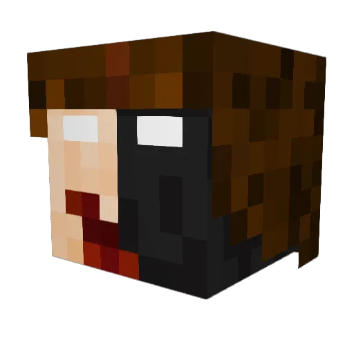 MaximusNil112 Minecraft avatar head, 3D render