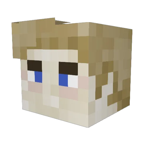 MaximusPrime90 Minecraft avatar head, 3D render
