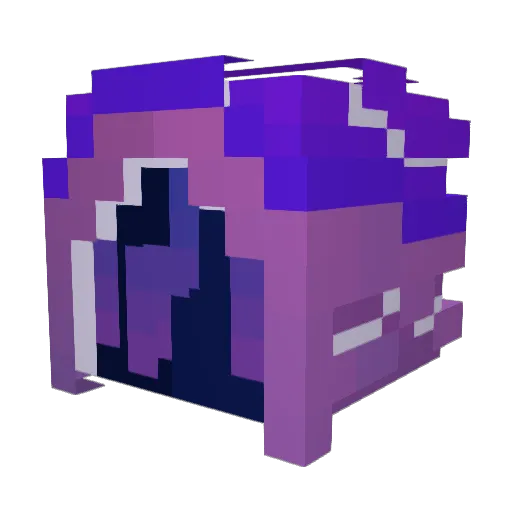 Maximus_vegan Minecraft avatar head, 3D render