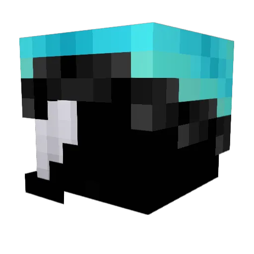 Maxin1 Minecraft avatar head, 3D render