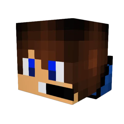 Maxip06 Minecraft avatar head, 3D render
