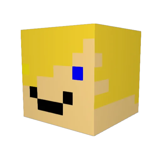 Maxipaxi1995 Minecraft avatar head, 3D render
