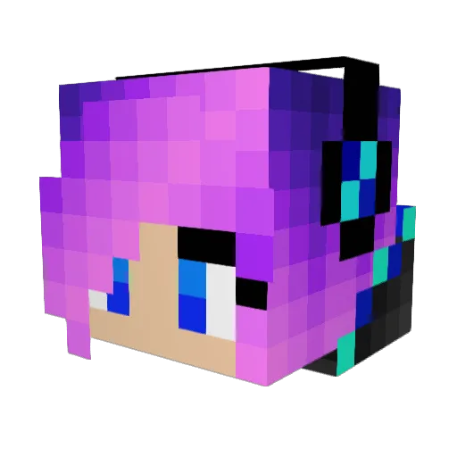 Maxisoft2 Minecraft avatar head, 3D render