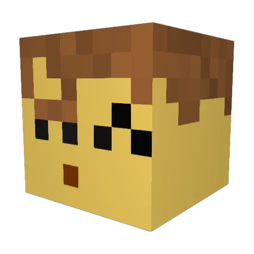 Maxispider2105 Minecraft avatar head, 3D render