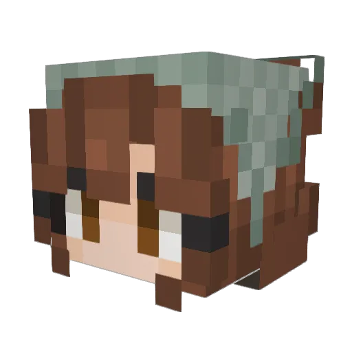 Maxisums Minecraft avatar head, 3D render