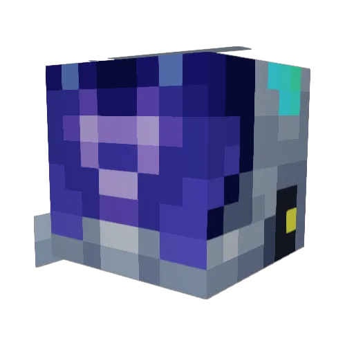 Maxiuma Minecraft avatar head, 3D render