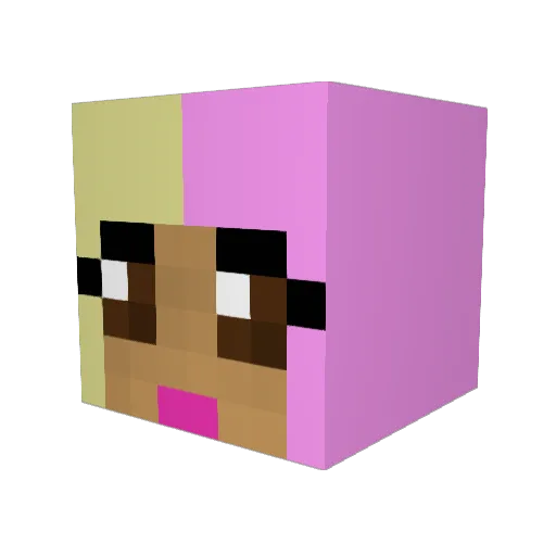 Maxk32 Minecraft avatar head, 3D render