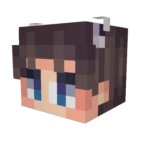 Maxlenoobs Minecraft avatar head, 3D render