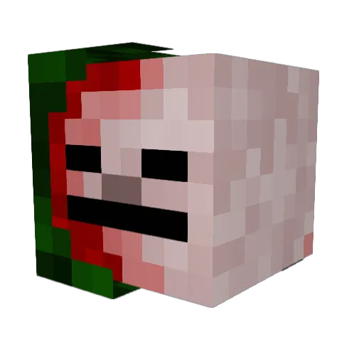 Maxlew Minecraft avatar head, 3D render