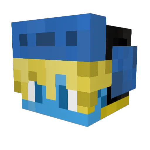 Maxlimz Minecraft avatar head, 3D render