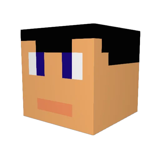 Maxlios21 Minecraft avatar head, 3D render