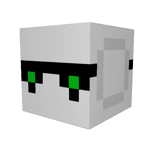 Maxmagicks Minecraft avatar head, 3D render