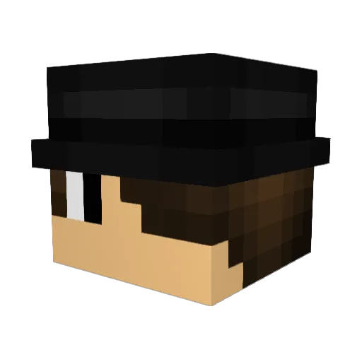 Maxmartex Minecraft avatar head, 3D render