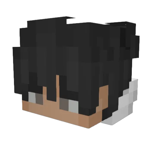 Maxmissgaming Minecraft avatar head, 3D render