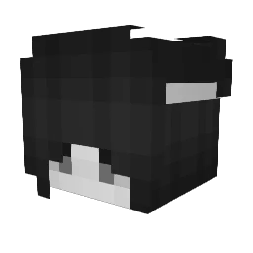 MaxoCW Minecraft avatar head, 3D render