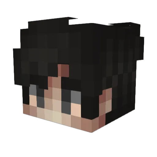 Maxoar Minecraft avatar head, 3D render