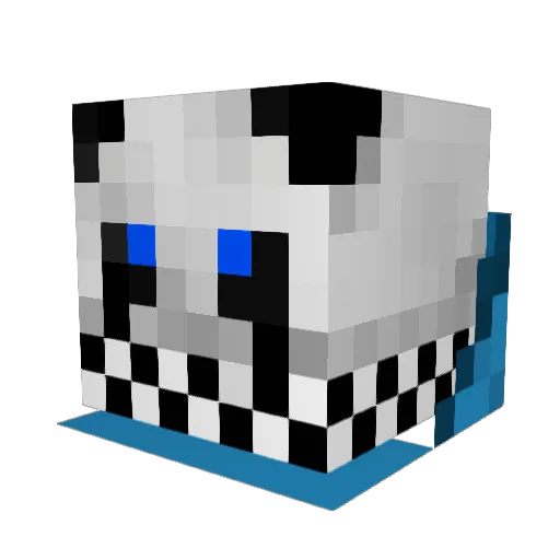 Maxobil Minecraft avatar head, 3D render