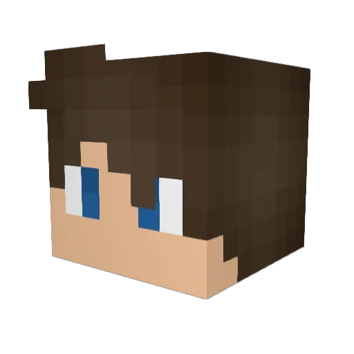 Maxohhhhh Minecraft avatar head, 3D render