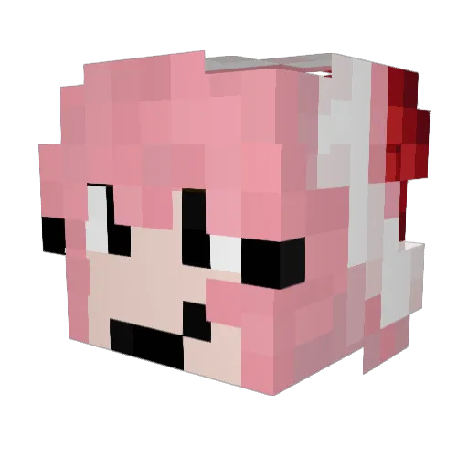 MaxolinochenGHG Minecraft avatar head, 3D render