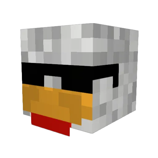 Maxomo69 Minecraft avatar head, 3D render