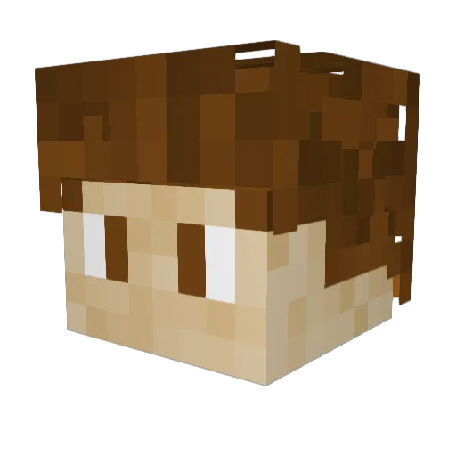 Maxou30000 Minecraft avatar head, 3D render
