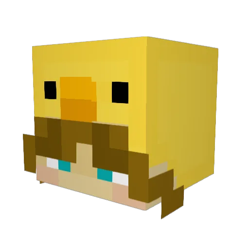 Maxou350 Minecraft avatar head, 3D render