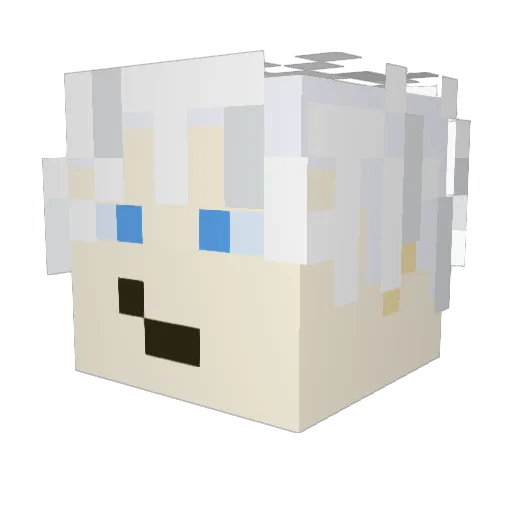 Maxpal Minecraft avatar head, 3D render