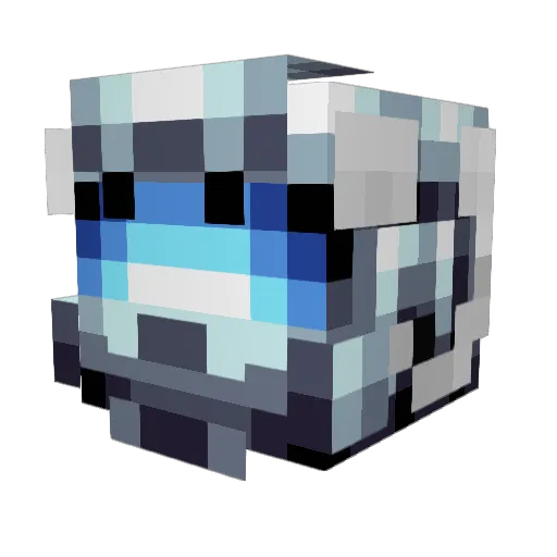 Maxpowersup Minecraft avatar head, 3D render
