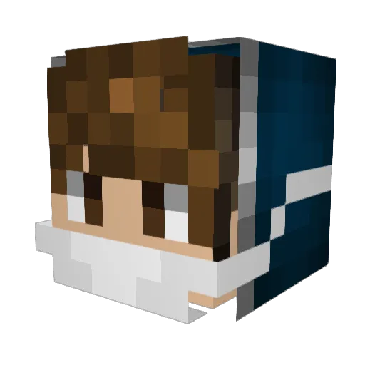 Maxpub Minecraft avatar head, 3D render