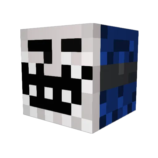 Maxpur12 Minecraft avatar head, 3D render