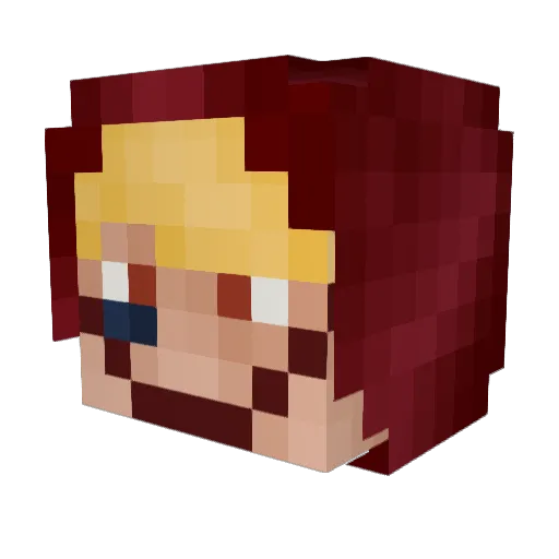 Maxseum12 Minecraft avatar head, 3D render