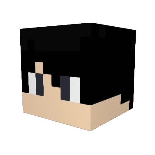 Maxsever Minecraft avatar head, 3D render