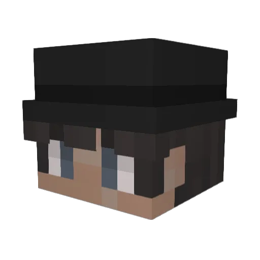 Maxsius Minecraft avatar head, 3D render