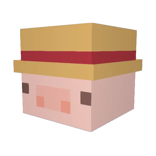 Maxsky_s Minecraft avatar head, 3D render