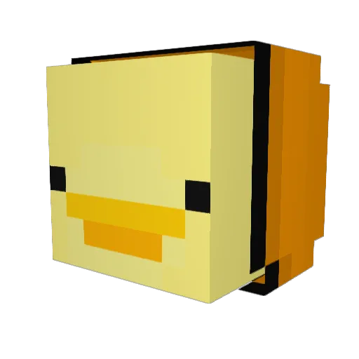MaxsousComa Minecraft avatar head, 3D render