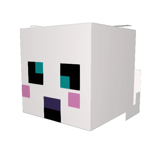 Maxssim Minecraft avatar head, 3D render