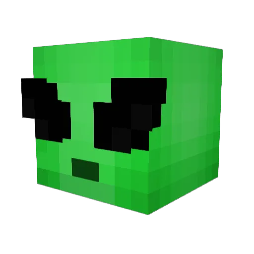 Maxssive Minecraft avatar head, 3D render