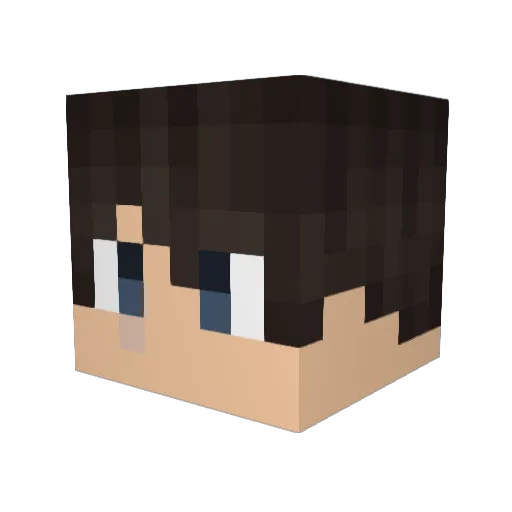 Maxsword Minecraft avatar head, 3D render